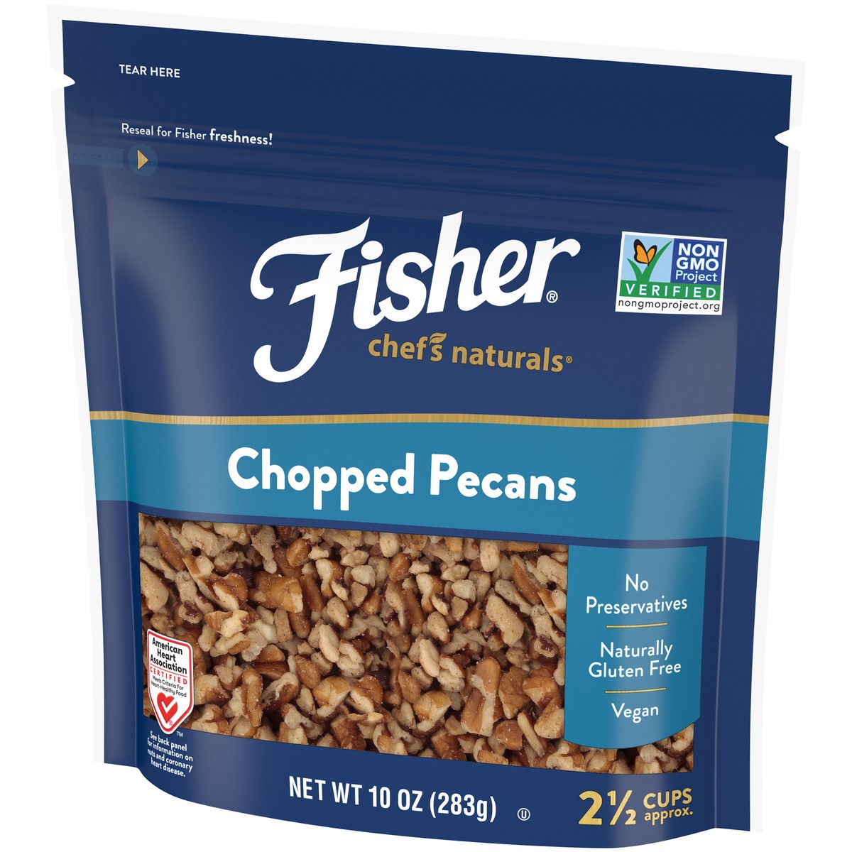 slide 6 of 9, Fisher Chopped Pecans, 10 oz