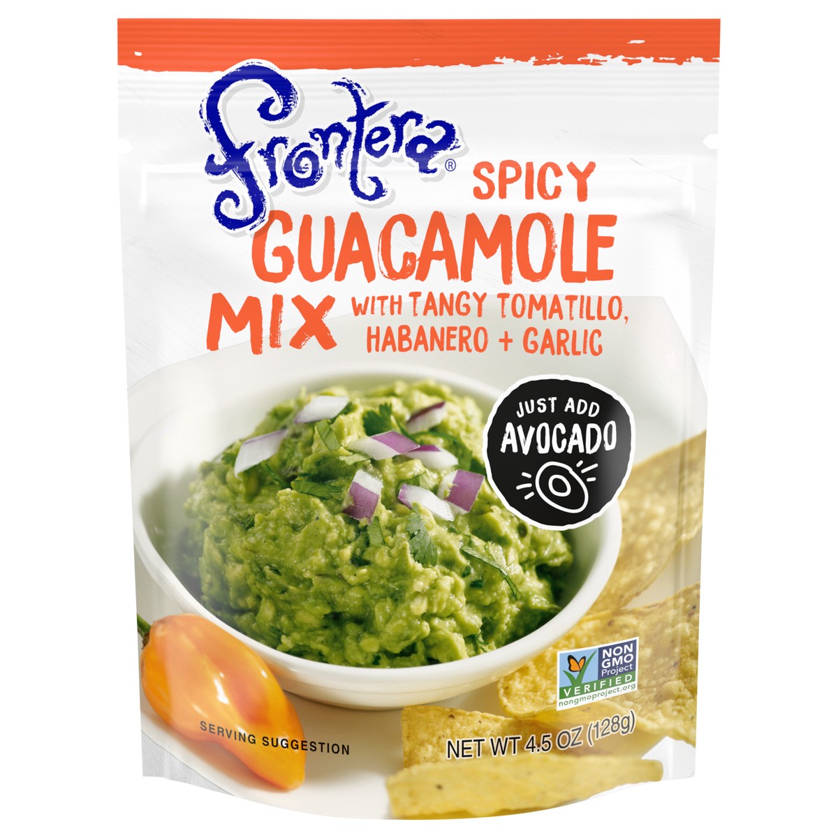 slide 1 of 3, Frontera Spicy Guacamole Mix, 4.5 oz, 4.5 oz