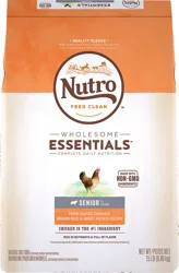 Nutro Wholesome Essentials Senior Natural Farm-Raised Chicken Brown Rice & Sweet Potato Recipe Dog Food 15 lb