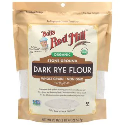 Bob's Red Mill Stone Ground Organic Dark Rye Flour 20 oz