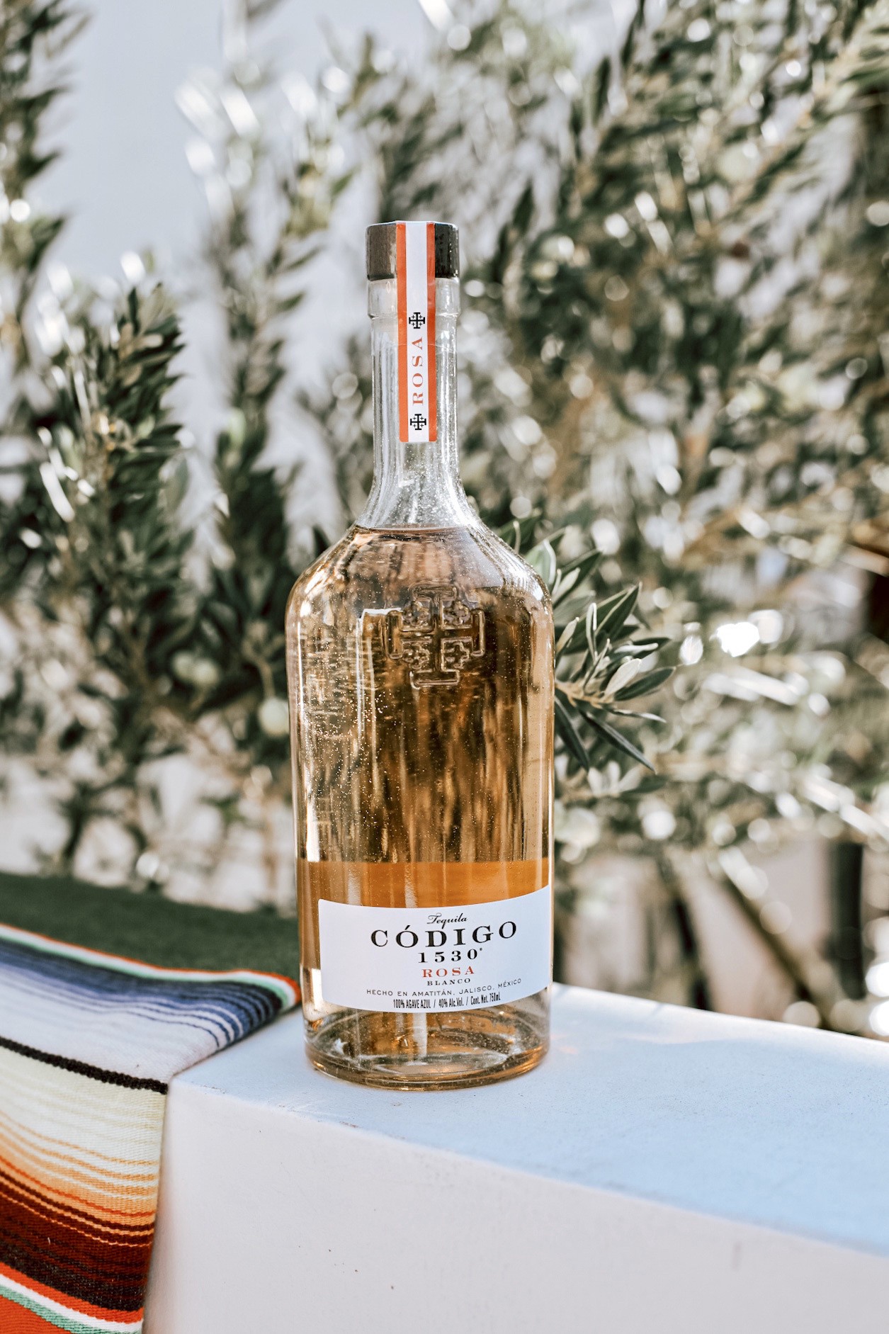 slide 3 of 9, Codigo 1530 Blanco Rosa Tequila, 50 ml