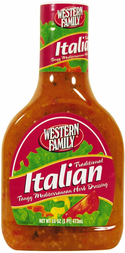 slide 1 of 1, Western Family Italian Salad Dressing, 16 oz