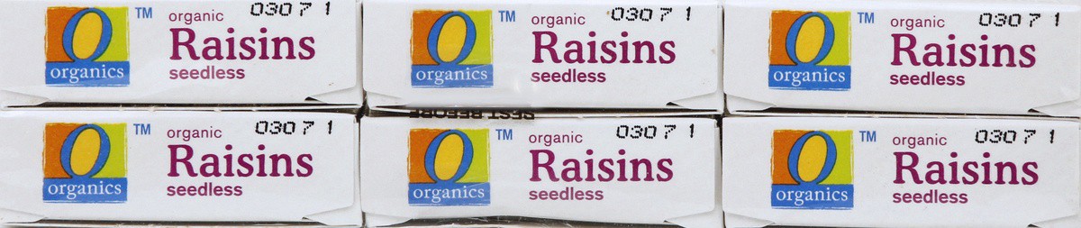 slide 4 of 4, O Organics Organic Raisins Seedless Pack, 6 ct