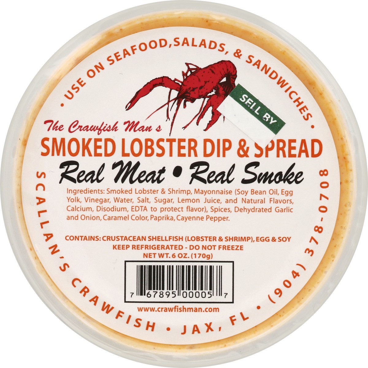 slide 3 of 12, Lousiana Crawfish-Man's The Crawfish Man's Smoked Lobster Dip, 6 oz