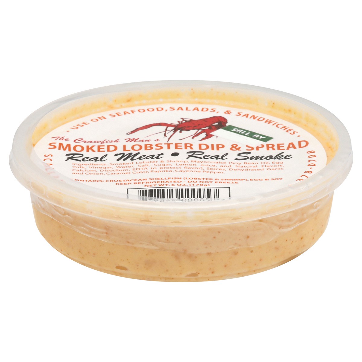 slide 1 of 12, Lousiana Crawfish-Man's The Crawfish Man's Smoked Lobster Dip, 6 oz