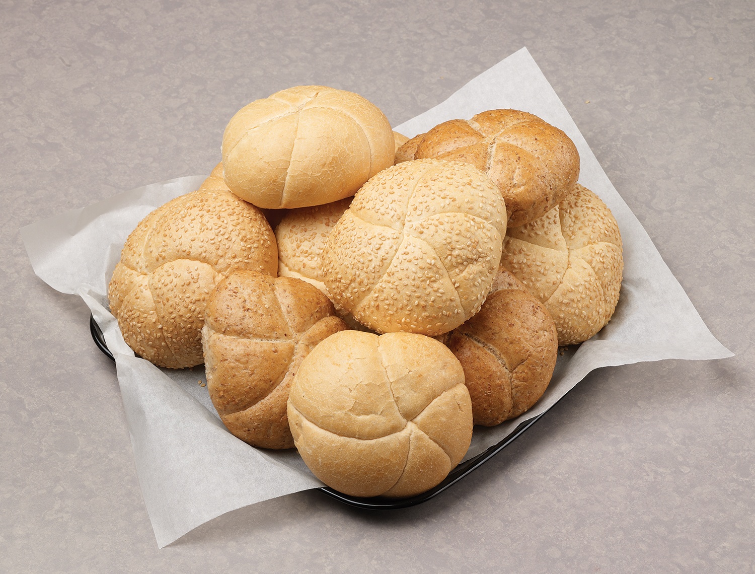 slide 1 of 1, Bakehouse Plain Kaiser Rolls, 4 ct