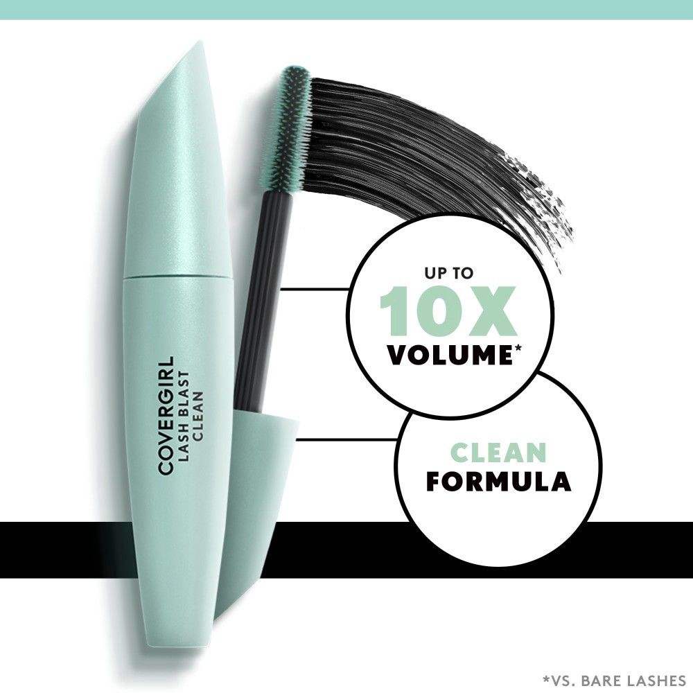 slide 6 of 6, COVERGIRL CG Lash Blast Clean Water Proof Mascara Black Brown Wp, 1 ct