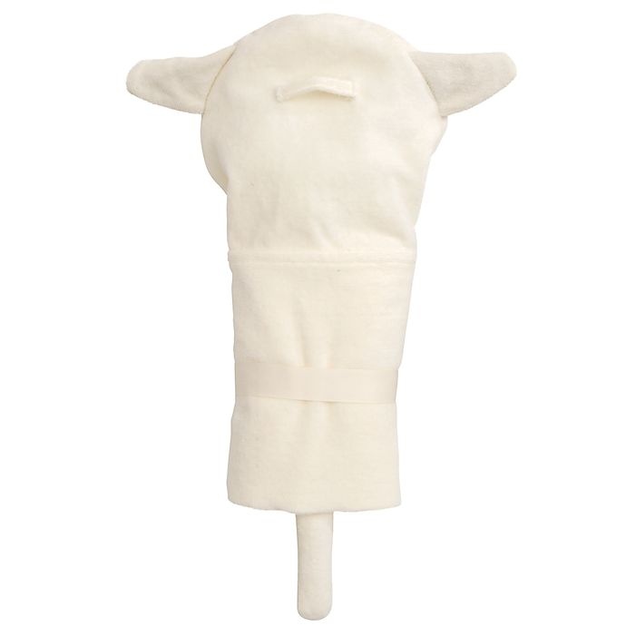 slide 2 of 5, Elegant Baby Lambie Bath Wrap Towel - White, 1 ct