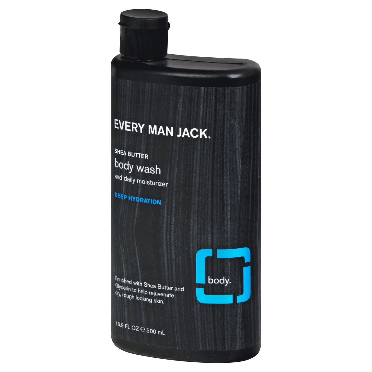 slide 4 of 9, Every Man Jack Deep Hydration Shea Butter Body Wash 16.9 oz, 16.9 fl oz