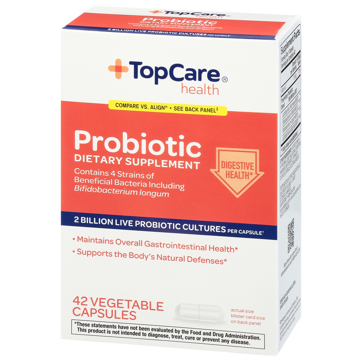 slide 8 of 10, Topcare Probiotic, Vegetable Capsules, 42 ct