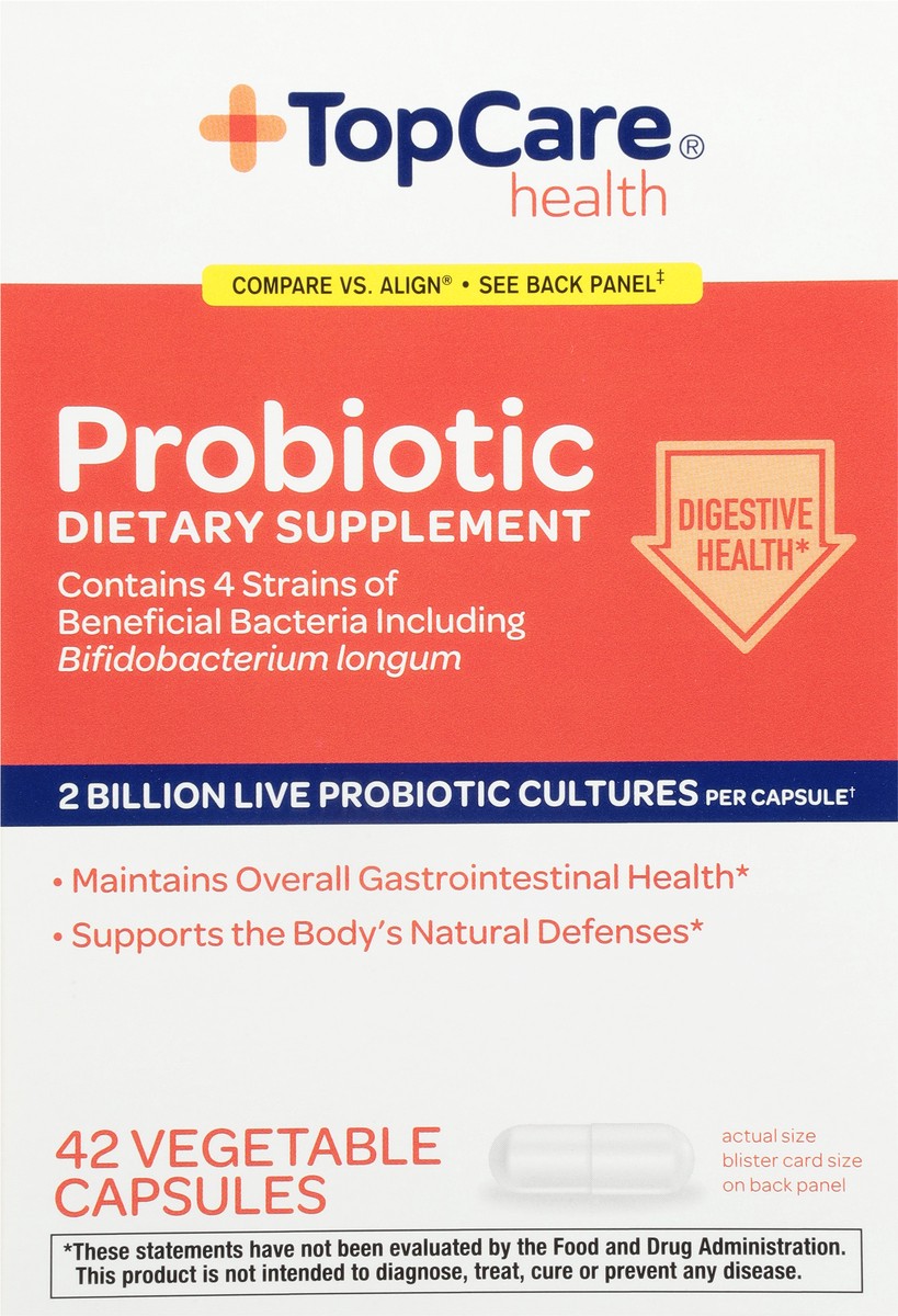 slide 7 of 10, Topcare Probiotic, Vegetable Capsules, 42 ct