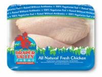 slide 1 of 1, Draper Valley Farms Split Chicken Breast, per lb