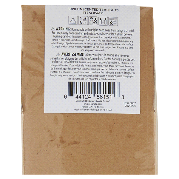 slide 3 of 5, Tuscany Candle Unscented Tealight set, 10 ct