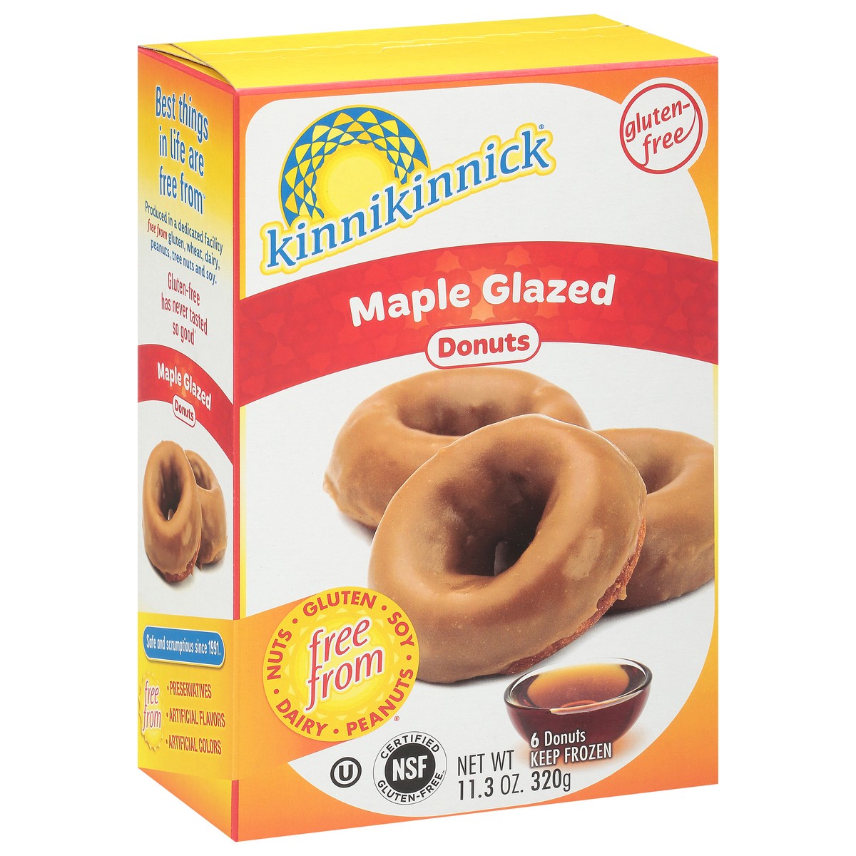 slide 2 of 9, Kinnikinnick Foods Gluten Free Maple Glazed Donuts, 6 ct; 11 oz