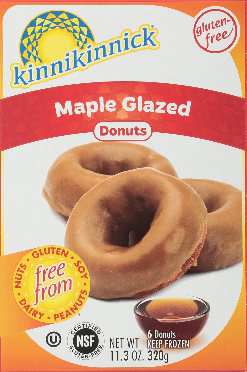 slide 6 of 9, Kinnikinnick Foods Gluten Free Maple Glazed Donuts, 6 ct; 11 oz