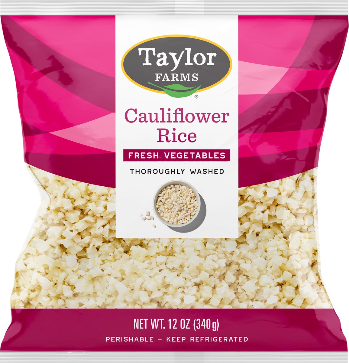 slide 2 of 3, Taylor Farms Riced Cauliflower, 12 oz