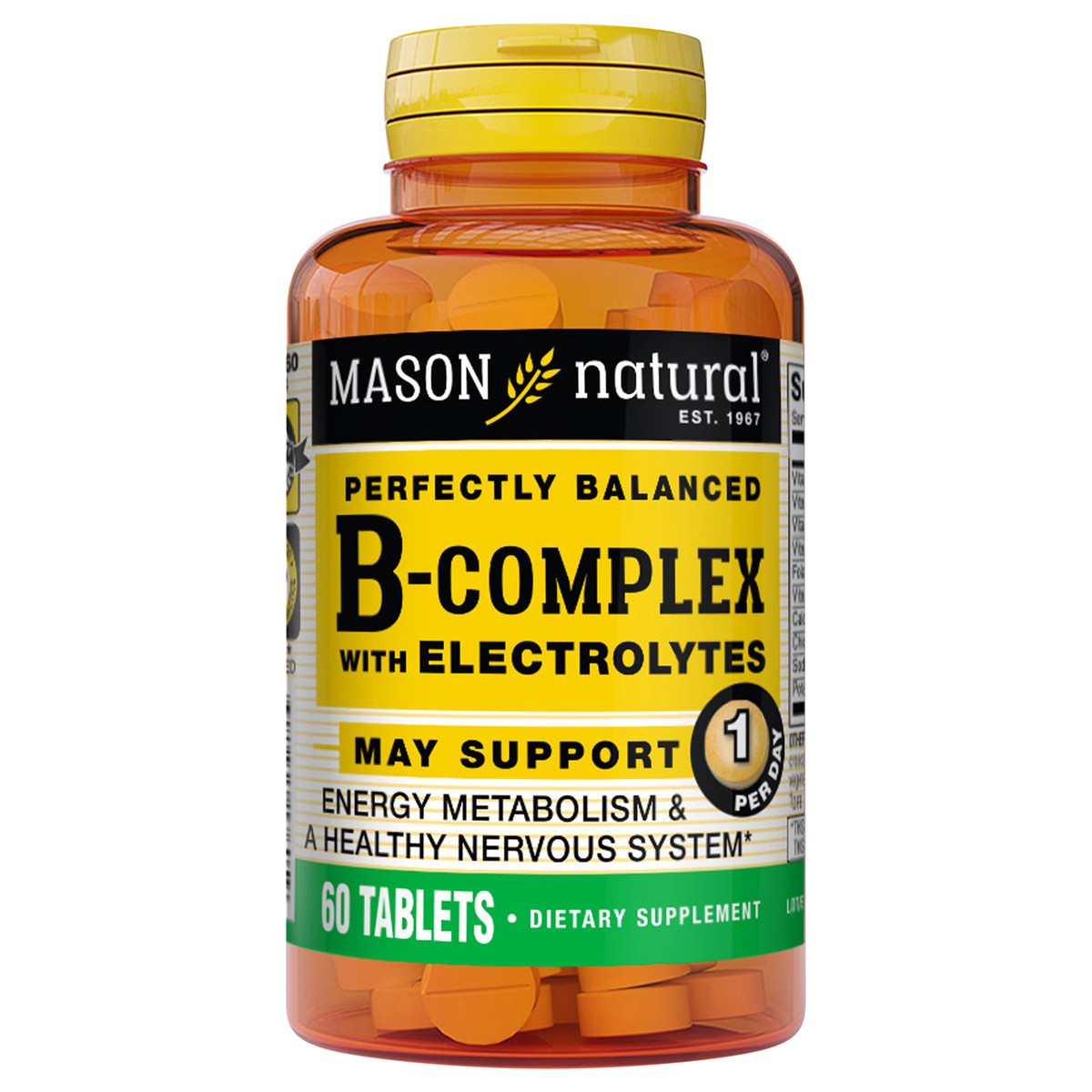 slide 1 of 8, Mason B-Complex with Electrolytes, 60 ct