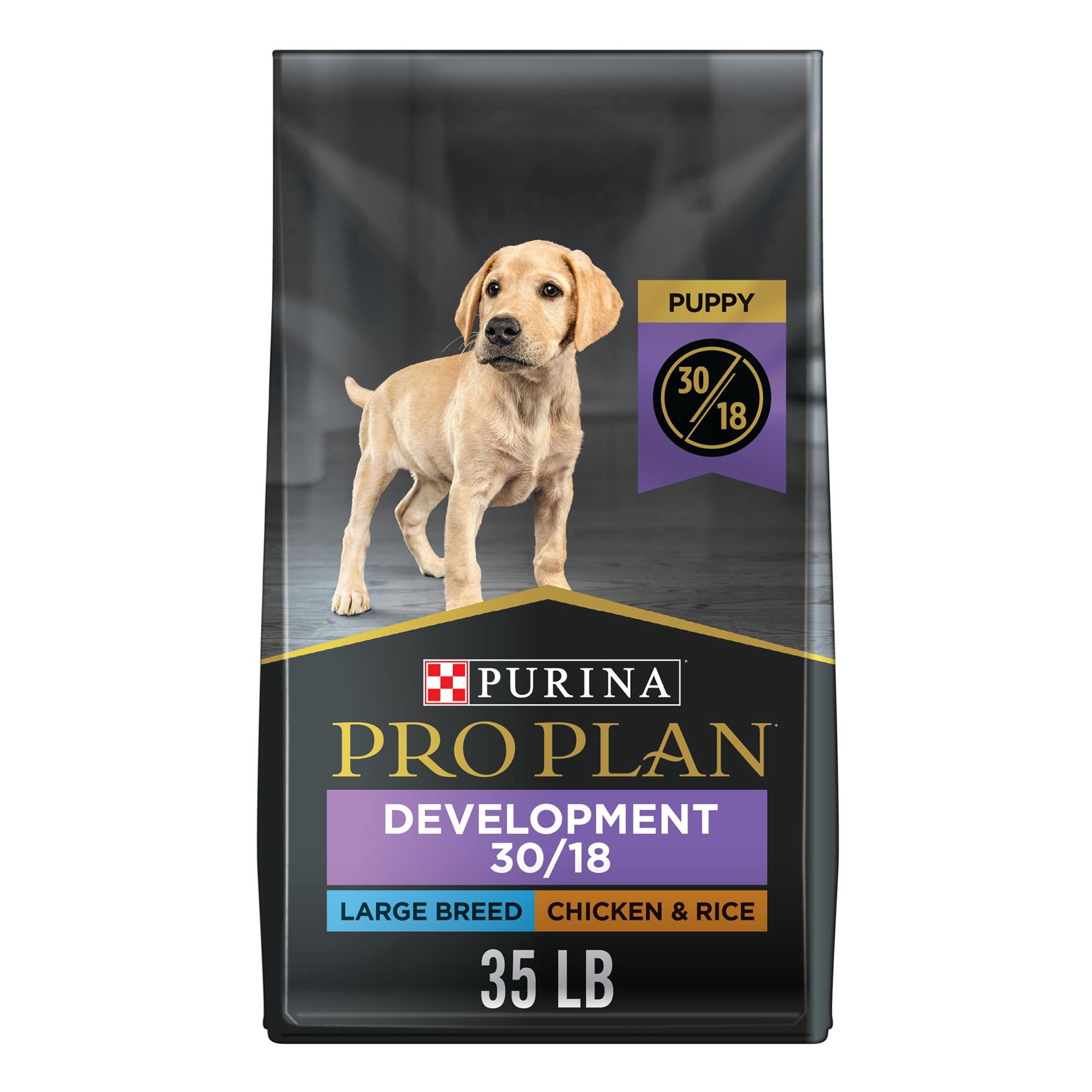 slide 1 of 1, Purina Pro Plan Sport Development Large Breed 30/18 Chicken and Rice High Protein Dog Food Puppy Formula, 35 lb