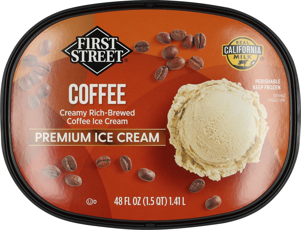 slide 4 of 13, First Street Coffee Ice Cream, 48 oz
