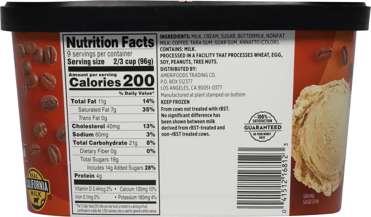 slide 8 of 13, First Street Coffee Ice Cream, 48 oz