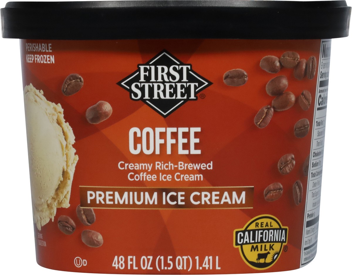 slide 7 of 13, First Street Coffee Ice Cream, 48 oz