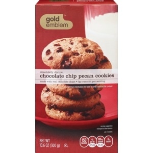 slide 1 of 1, CVS Gold Emblem Chocolate Chip Pecan Cookies, 12 oz; 340 gram