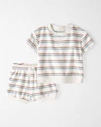 Littleplanet Baby 2-Piece Terry Set Made With Organic Cotton Striped 9M