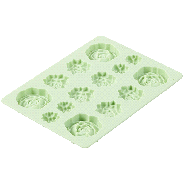 slide 7 of 13, Wilton Succulents Silicone Candy Mold, 14-Cavity, 1 ct