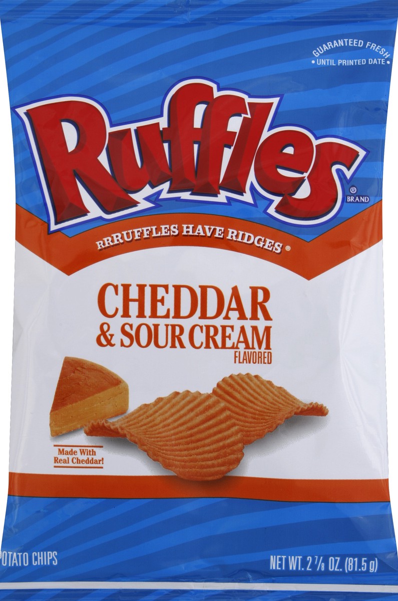 slide 2 of 6, Ruffles Potato Chips 2.875 ea, 2.88 ct