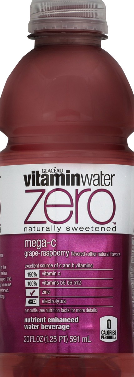 slide 4 of 4, vitaminwater Zero Go-Go Beverage Mixed Berry - 20 oz, 20 oz