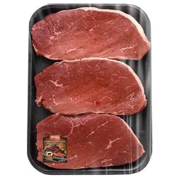 Weis Quality Certified Angus Beef Family Pack Boneless Top Round Steaks
