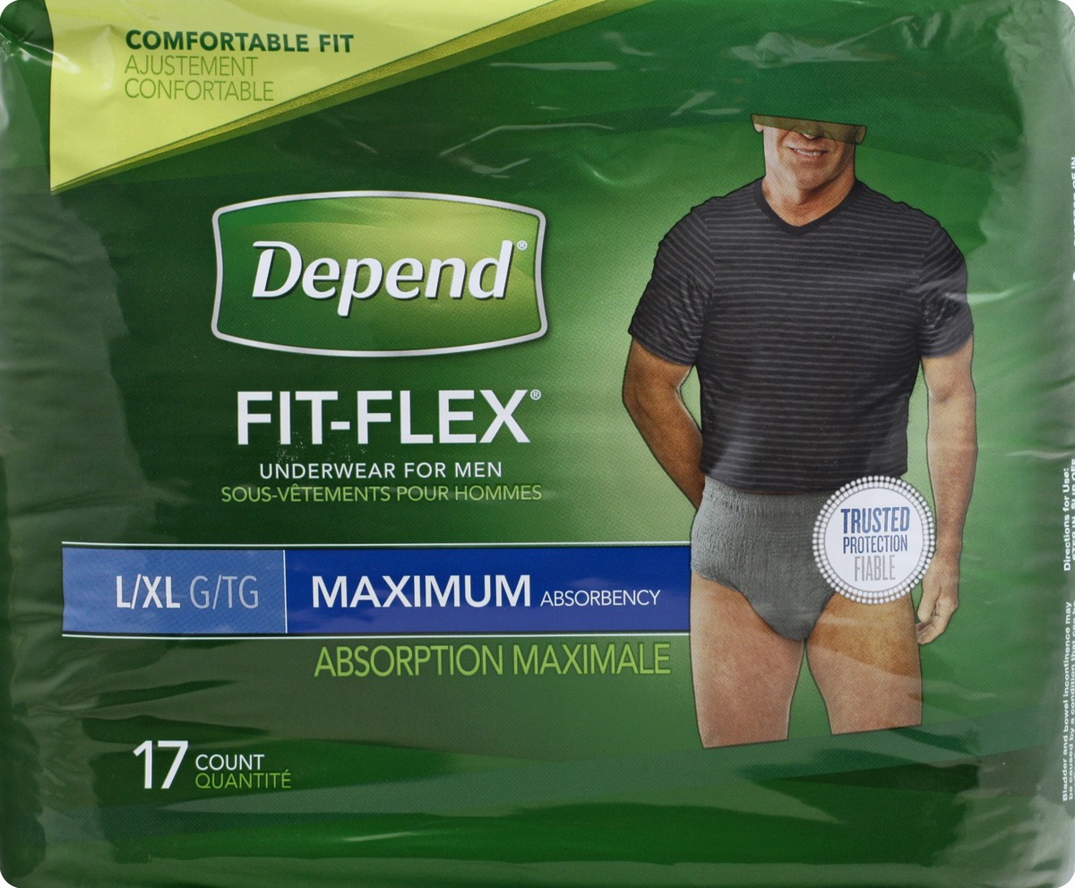 Depend Incontinence Underwear For Men Maximum Absorbency Lxl 17 Ct Shipt 8678