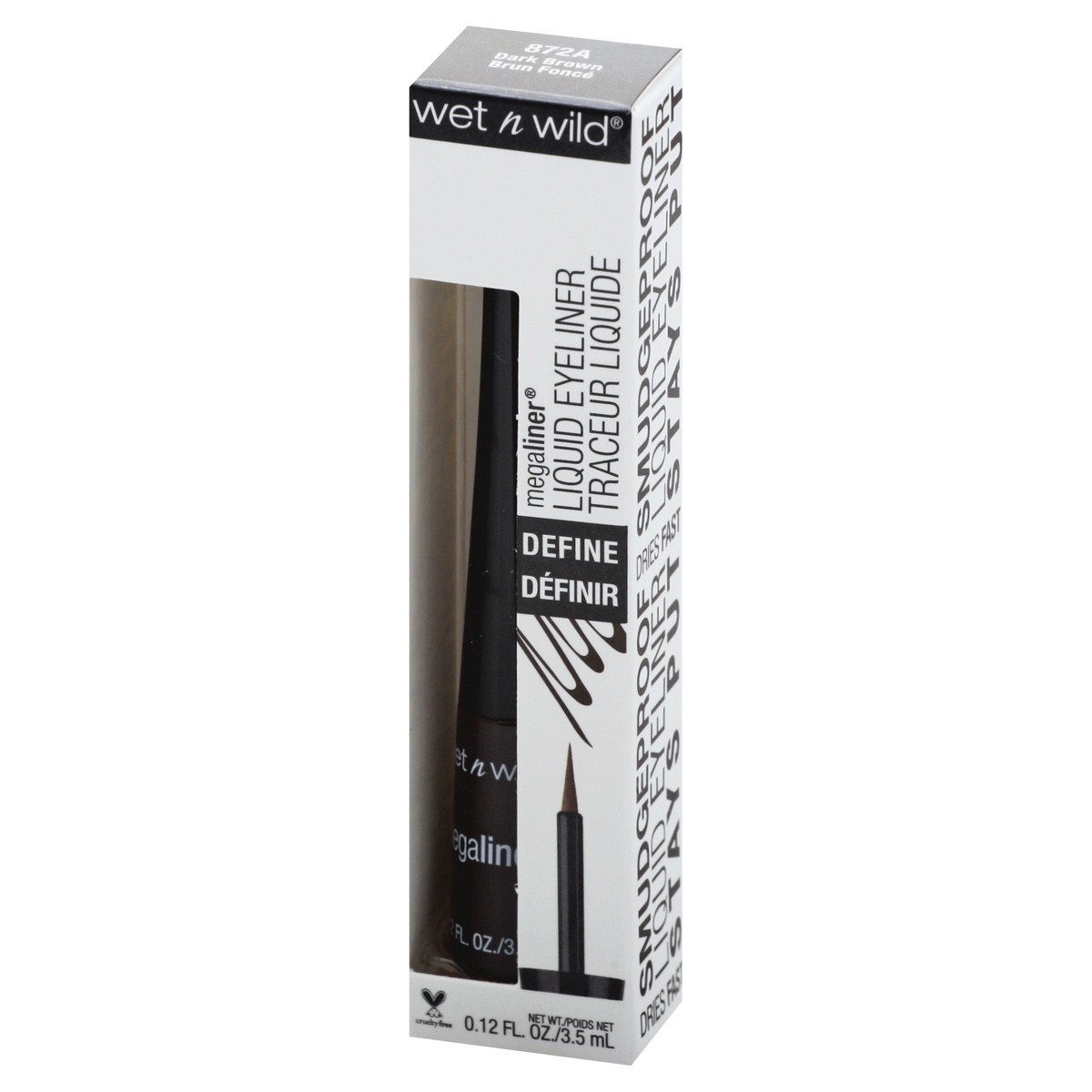 slide 4 of 9, wet n wild Dark Brown 872 Define Liquid Eyeliner 0.12 oz, 118 fl oz