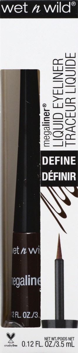 slide 5 of 9, wet n wild Dark Brown 872 Define Liquid Eyeliner 0.12 oz, 118 fl oz