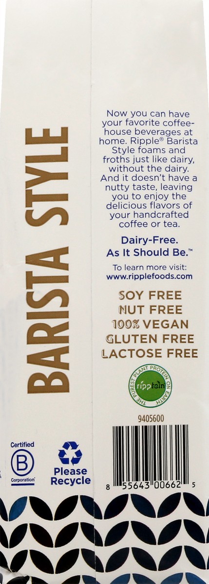 slide 10 of 10, Ripple Barista Style Plant-Based Milk 32 oz, 32 oz