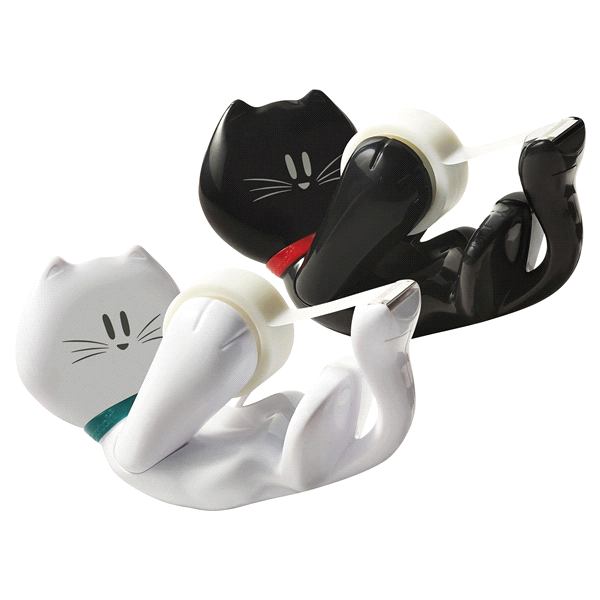 slide 1 of 1, Scotch Magic Kitty Tape Dispenser - Assorted, 1 ct