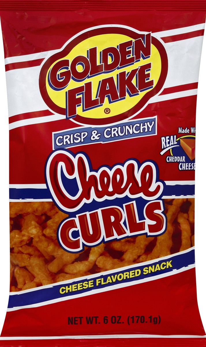 slide 5 of 5, Golden Flake Cheese Curls, 6 oz