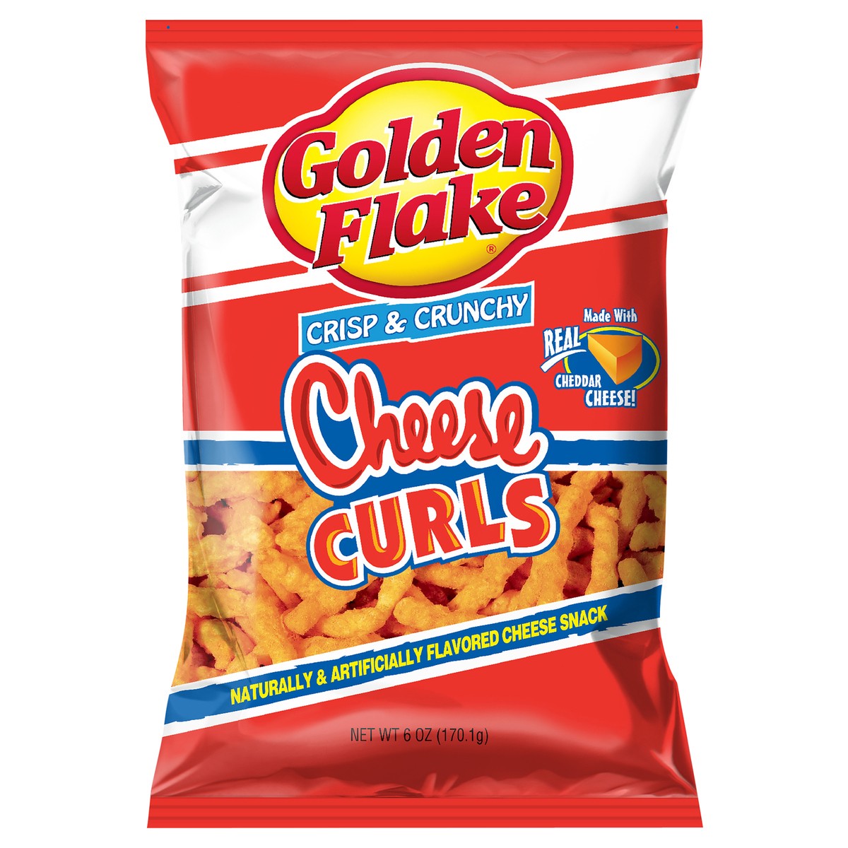 slide 1 of 5, Golden Flake Cheese Curls, 6 oz