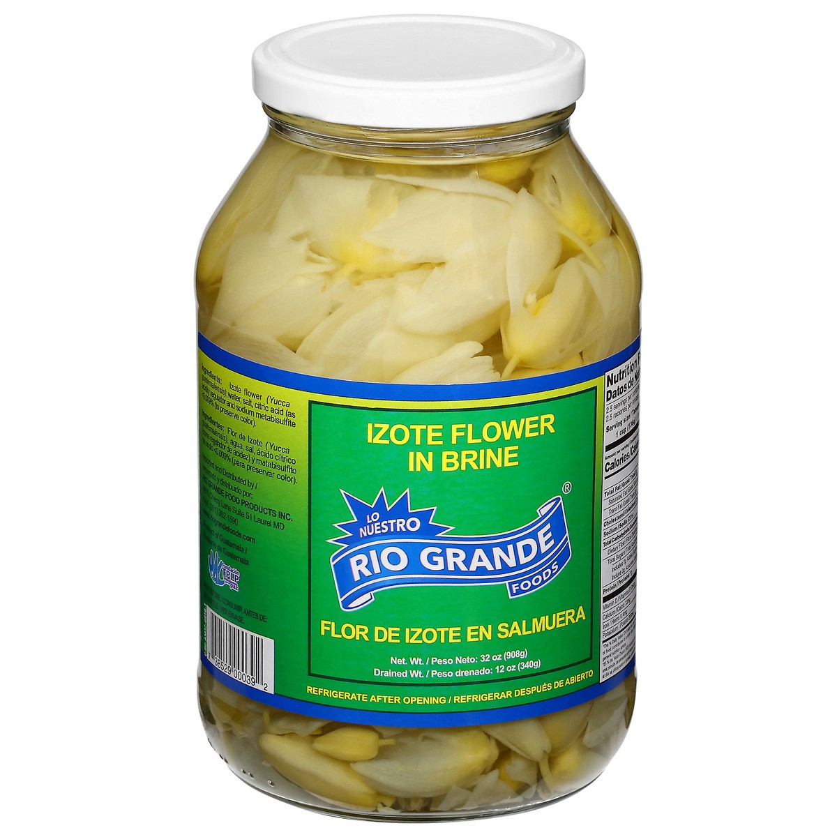 slide 2 of 13, Rio Grande Izote Flower in Brine 32 oz, 32 oz