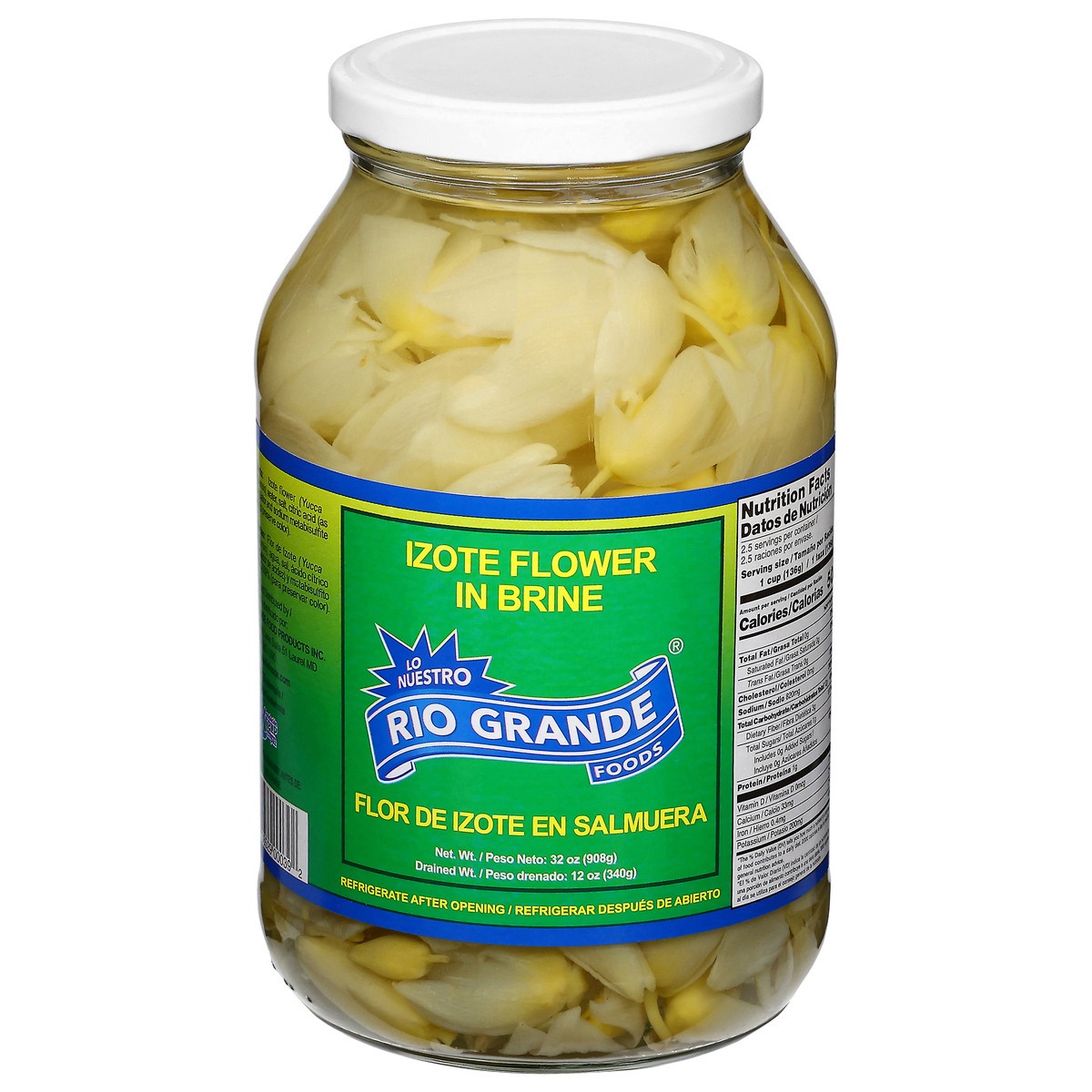 slide 1 of 13, Rio Grande Izote Flower in Brine 32 oz, 32 oz