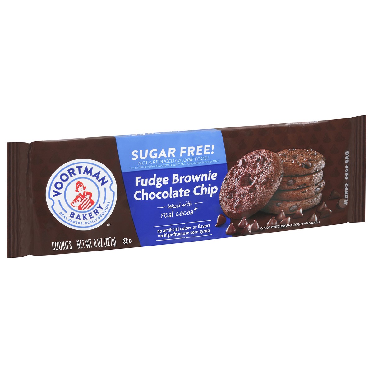 slide 2 of 11, Voortman Bakery Fudge Brownie Chocolate Chip Sugar Free Cookies, 8 oz