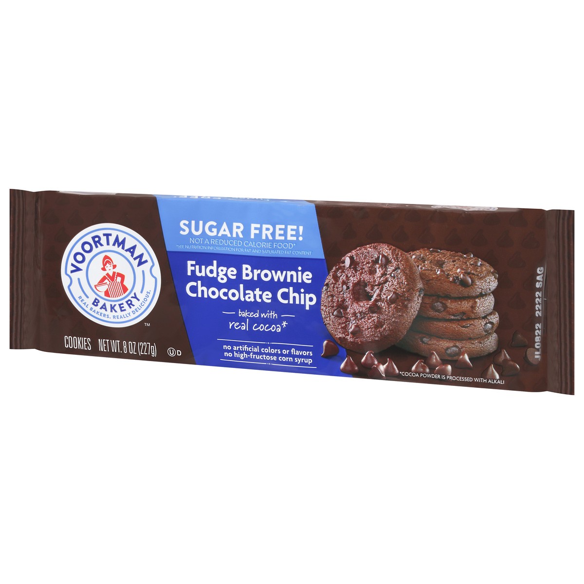 slide 8 of 11, Voortman Bakery Fudge Brownie Chocolate Chip Sugar Free Cookies, 8 oz