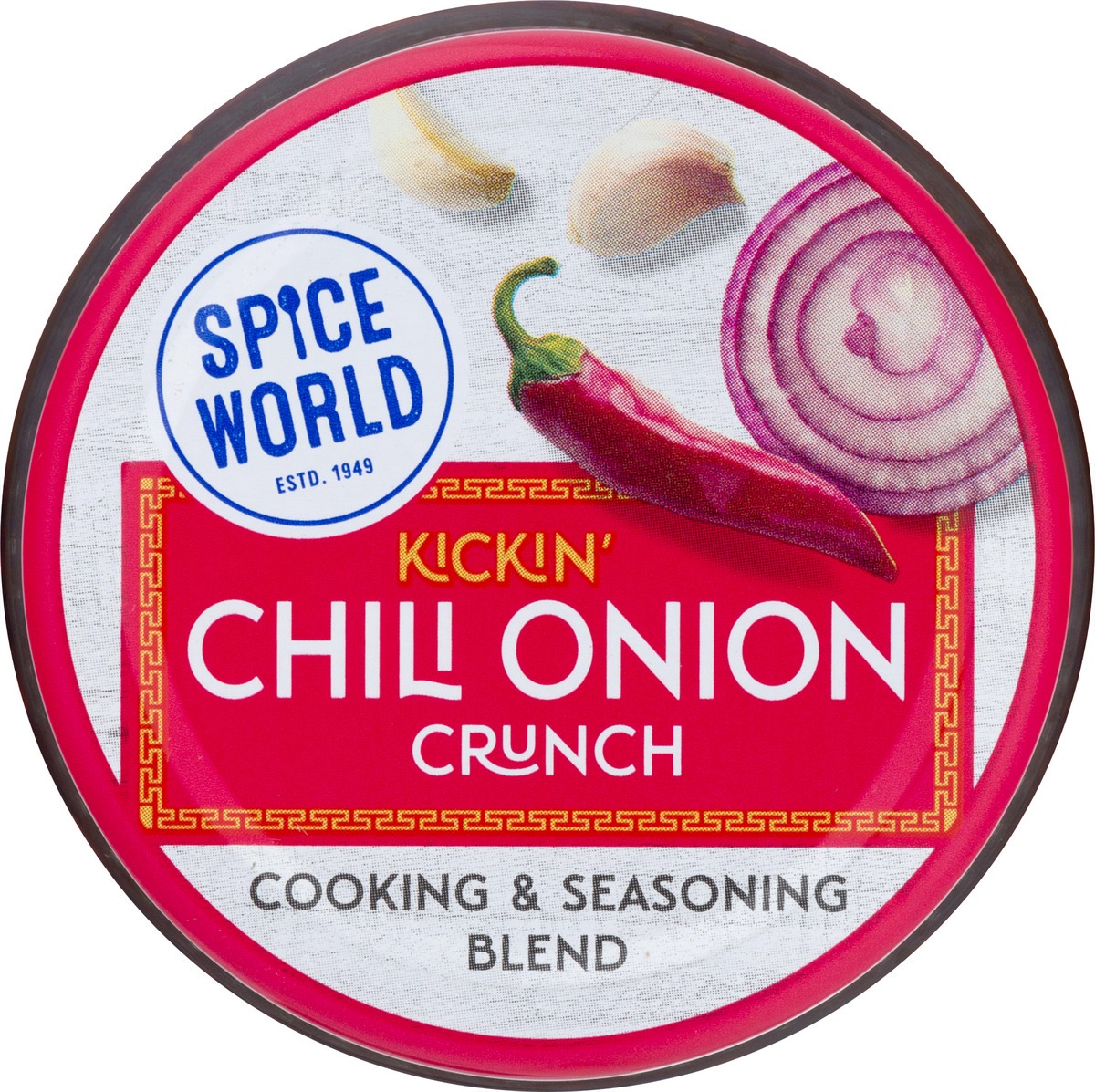 slide 9 of 9, Spice World Kickin' Chili Onion Crunch Cooking & Seasoning Blend 6.0 oz, 6 oz