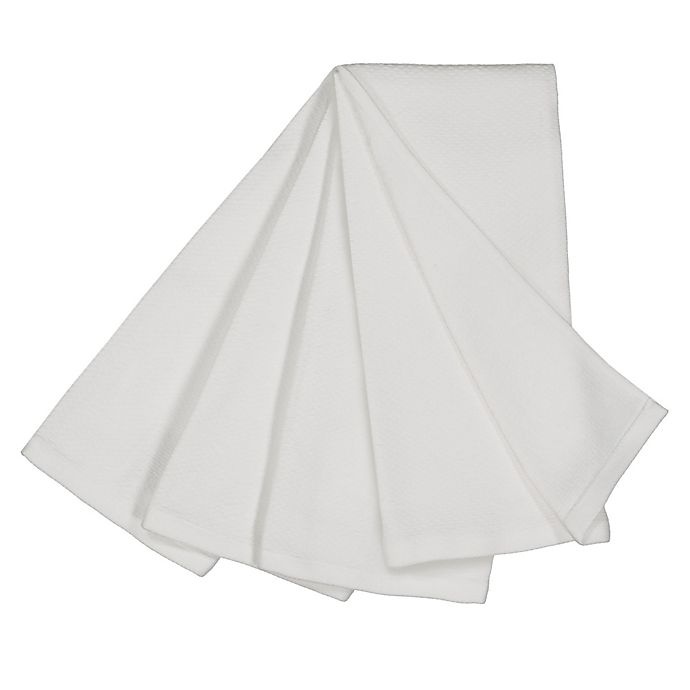 Salt Dual Purpose Kitchen Towels - White 4 Ct 