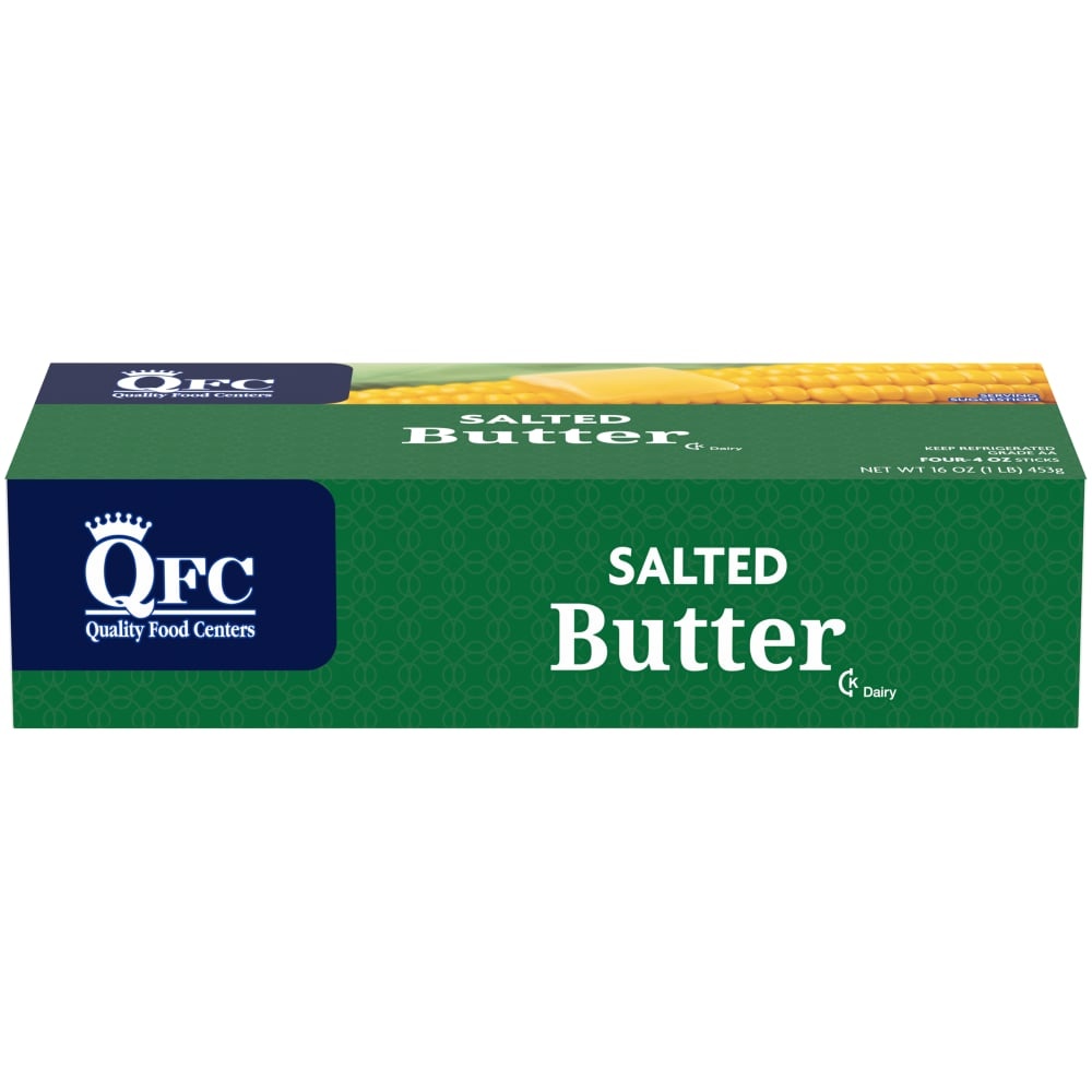slide 1 of 1, QFC Salted Butter Sticks, 16 oz