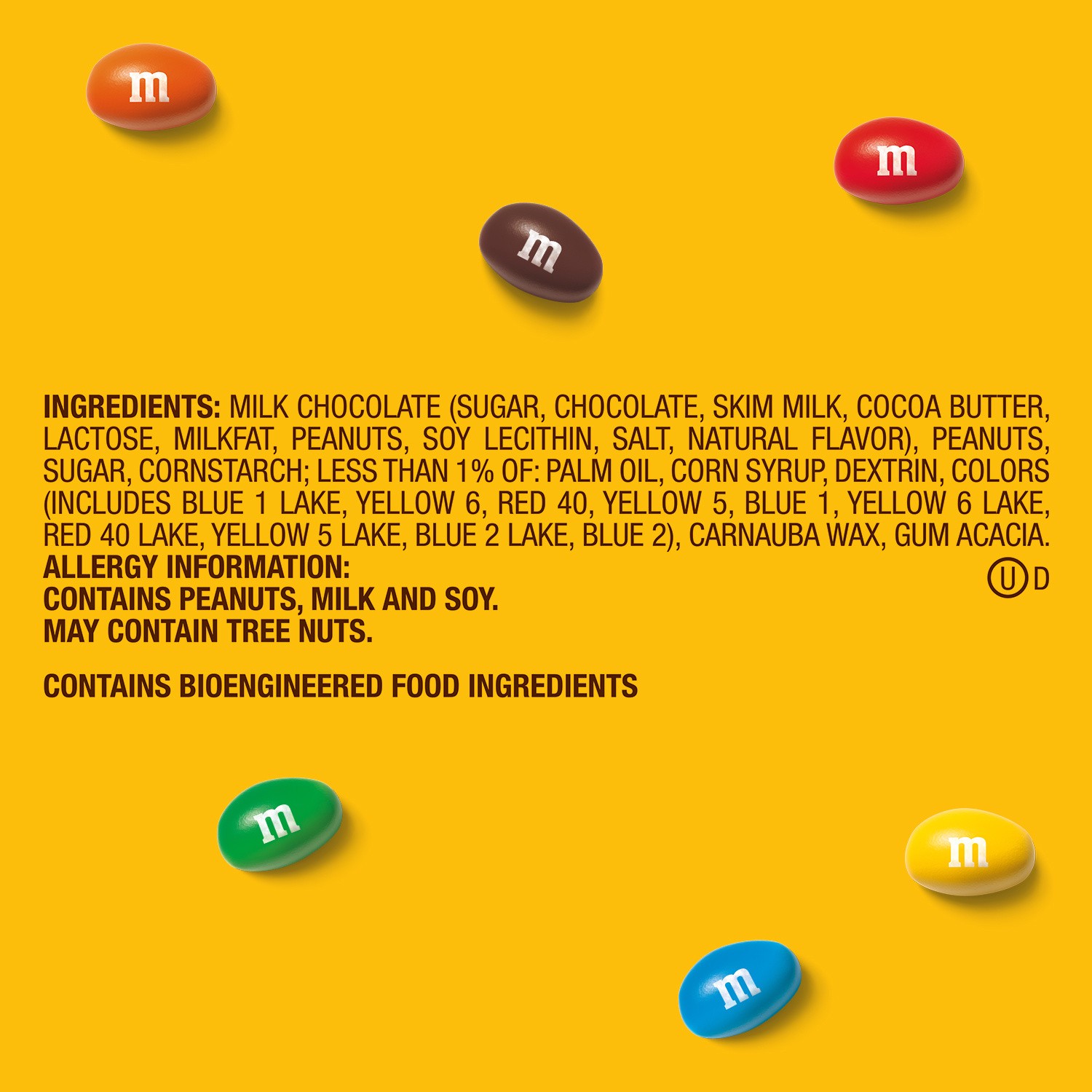 slide 8 of 8, M&M's Peanut Milk Chocolate Candy Bulk Resealable Sustainable Jar, 62 Oz, 62 oz