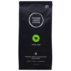 Kicking Horse Coffee Organic Dark Roast Whole Bean Kick Ass Coffee- 10 oz