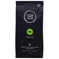 Kicking Horse Coffee Organic Dark Roast Whole Bean Kick Ass Coffee- 10 oz