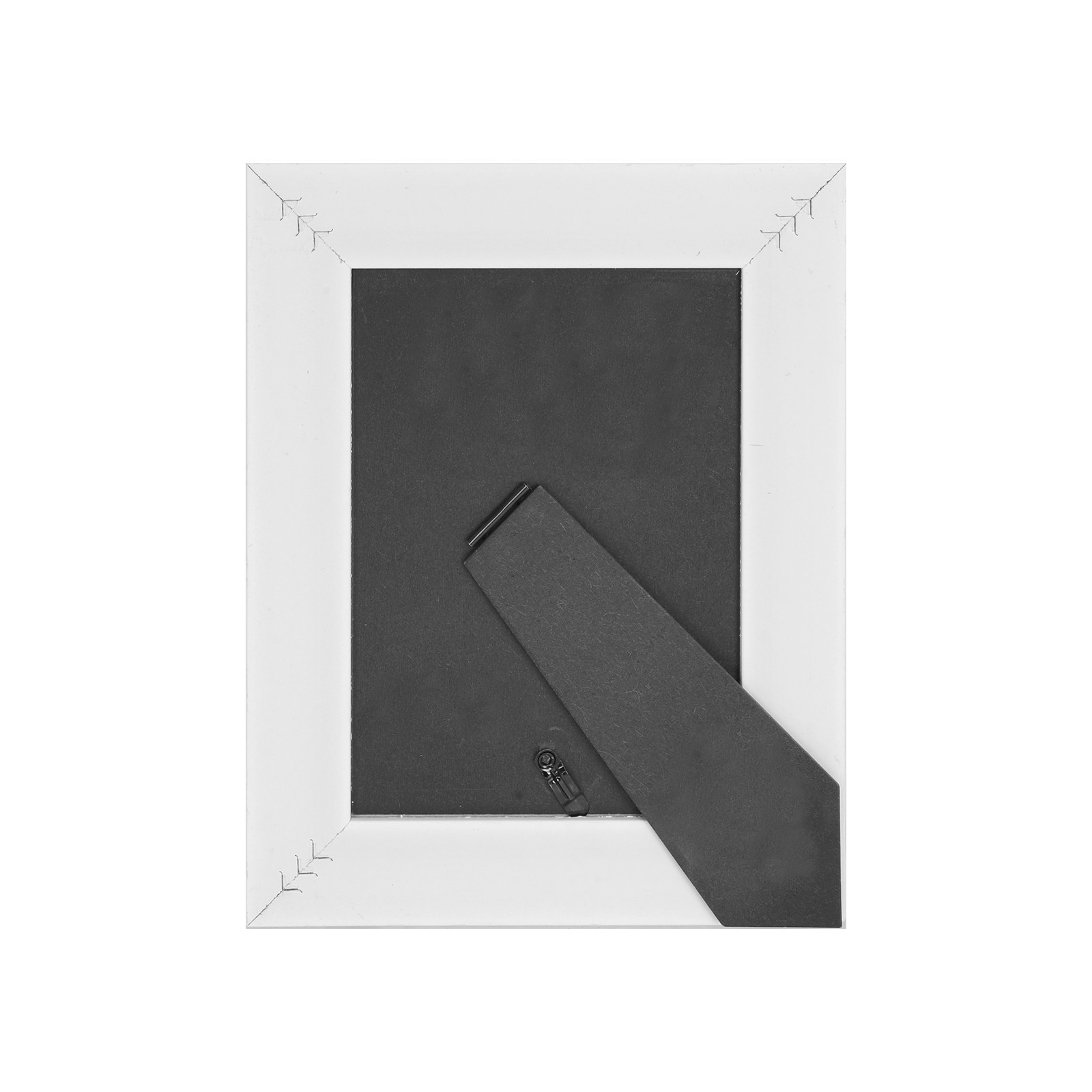 slide 5 of 8, Expressions 5" X 7" White With Brown Lines Frame By Studio Decor, 5 in x 7 in