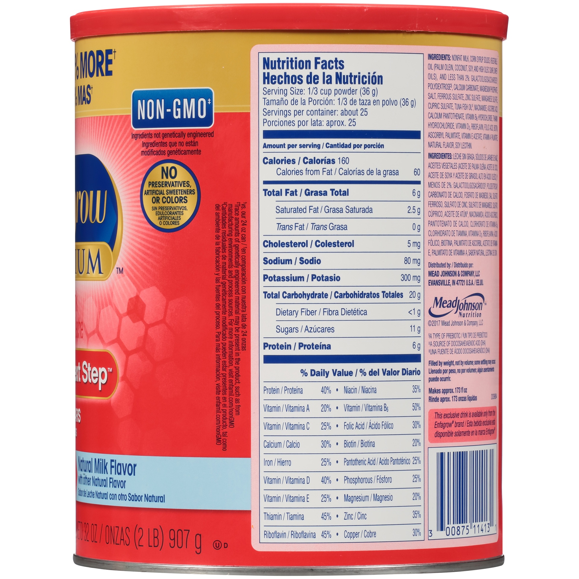 Enfamil Premium, NonGMO Toddler Next Step Formula Powder 32 oz Shipt